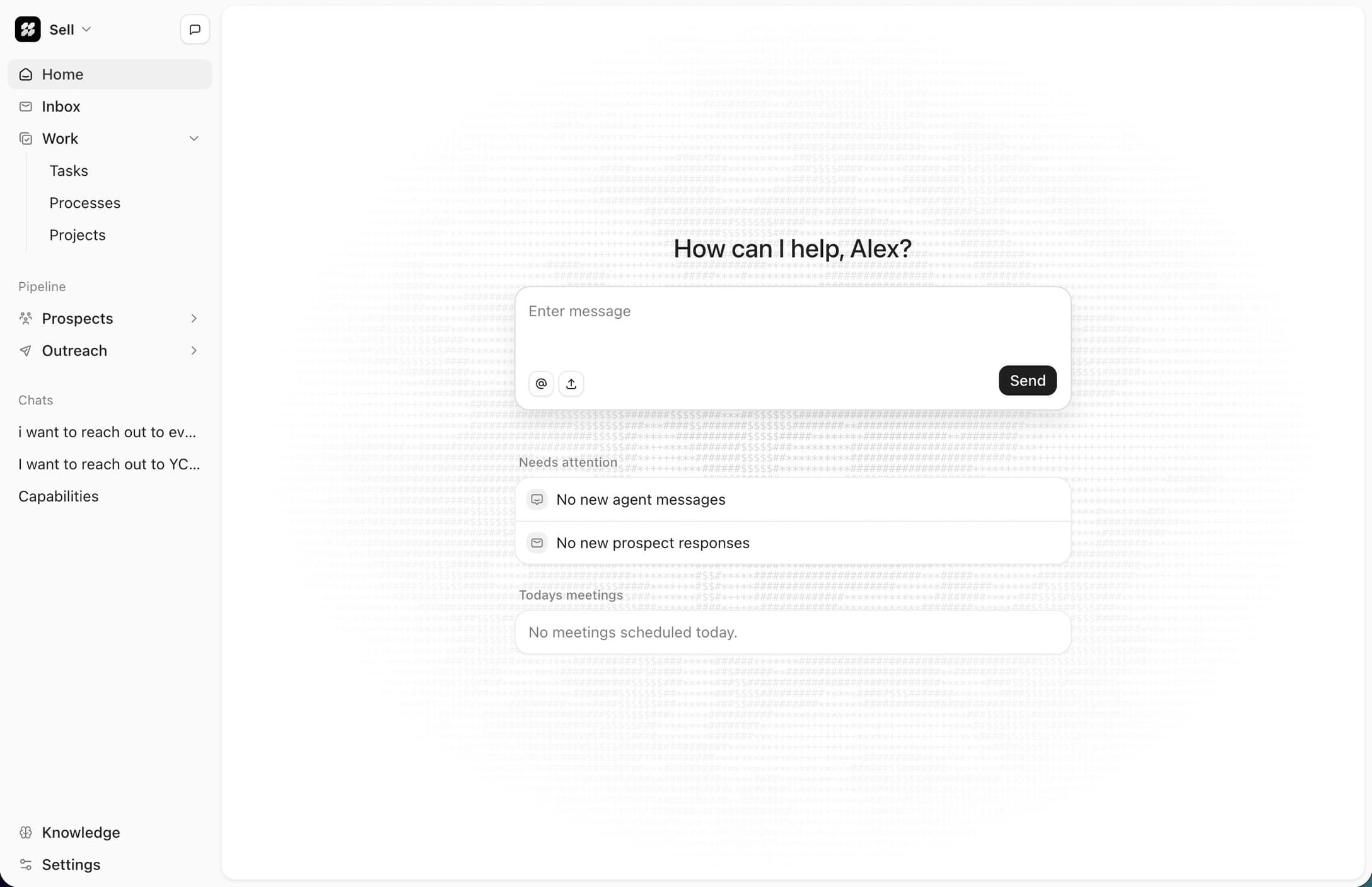 Sell dashboard